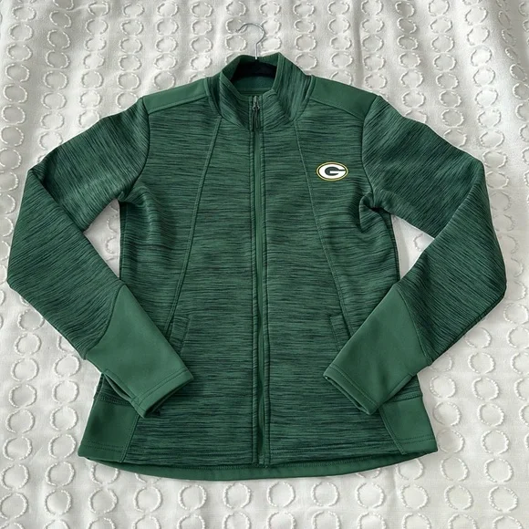 NFL Team Apparel Women’s Green Bay Packers Full-Zip Jacket Size S - Picture 2 of 15